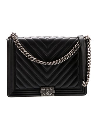 Chanel XL Chevron Boy Bag