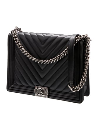 Chanel XL Chevron Boy Bag