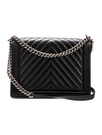 Chanel XL Chevron Boy Bag