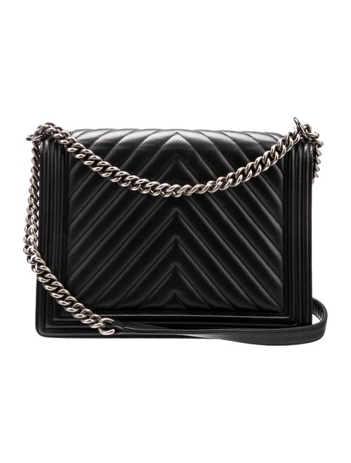 Chanel XL Chevron Boy Bag