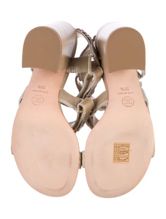 Chanel 2018 Interlocking CC Logo Sandals