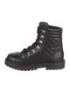 Chanel Interlocking CC Logo Leather Combat Boots