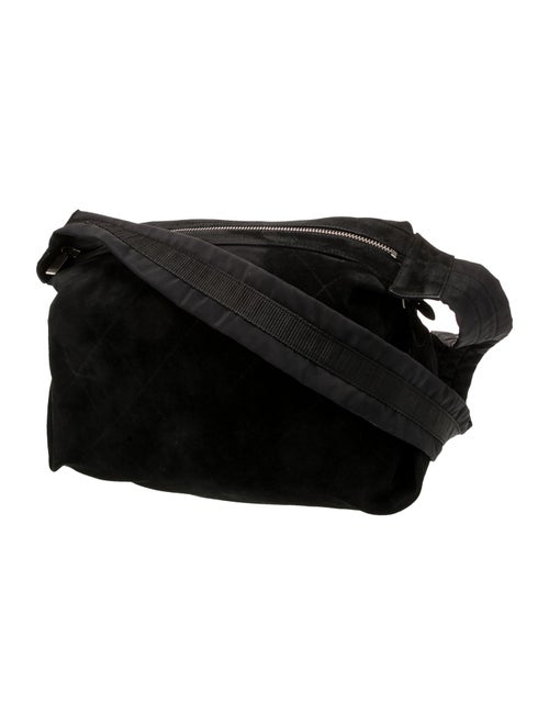 Chanel Suede Quilted Shoulder Bag