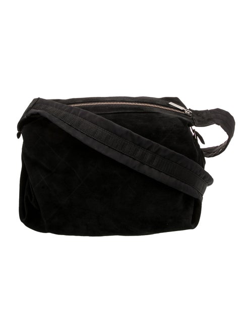 Chanel Suede Quilted Shoulder Bag