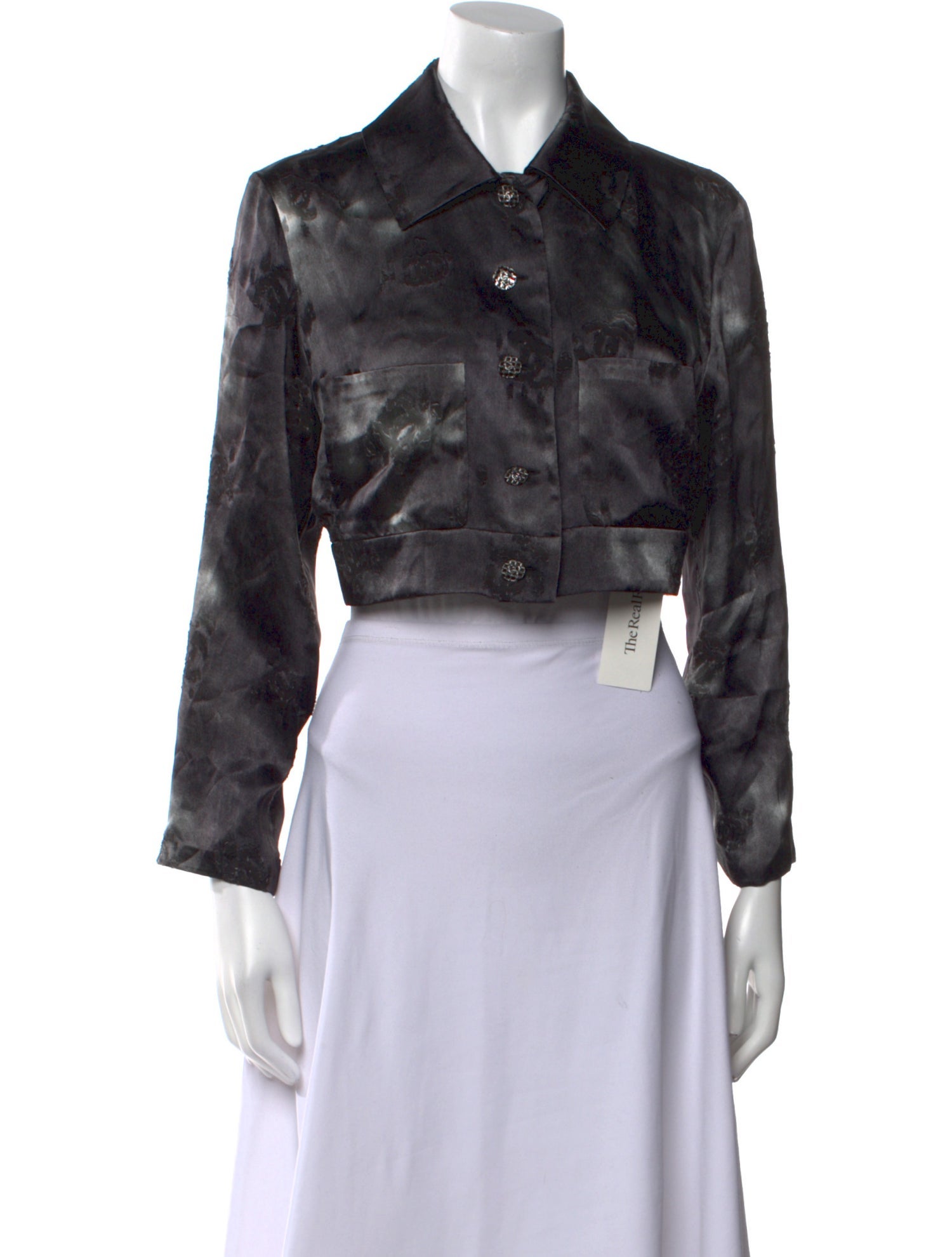 Chanel 2022 Satin Crop Top