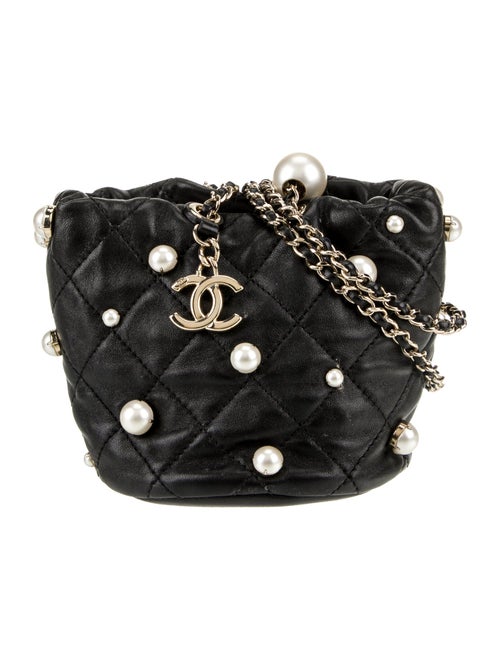 Chanel Mini About Pearls Bucket Bag