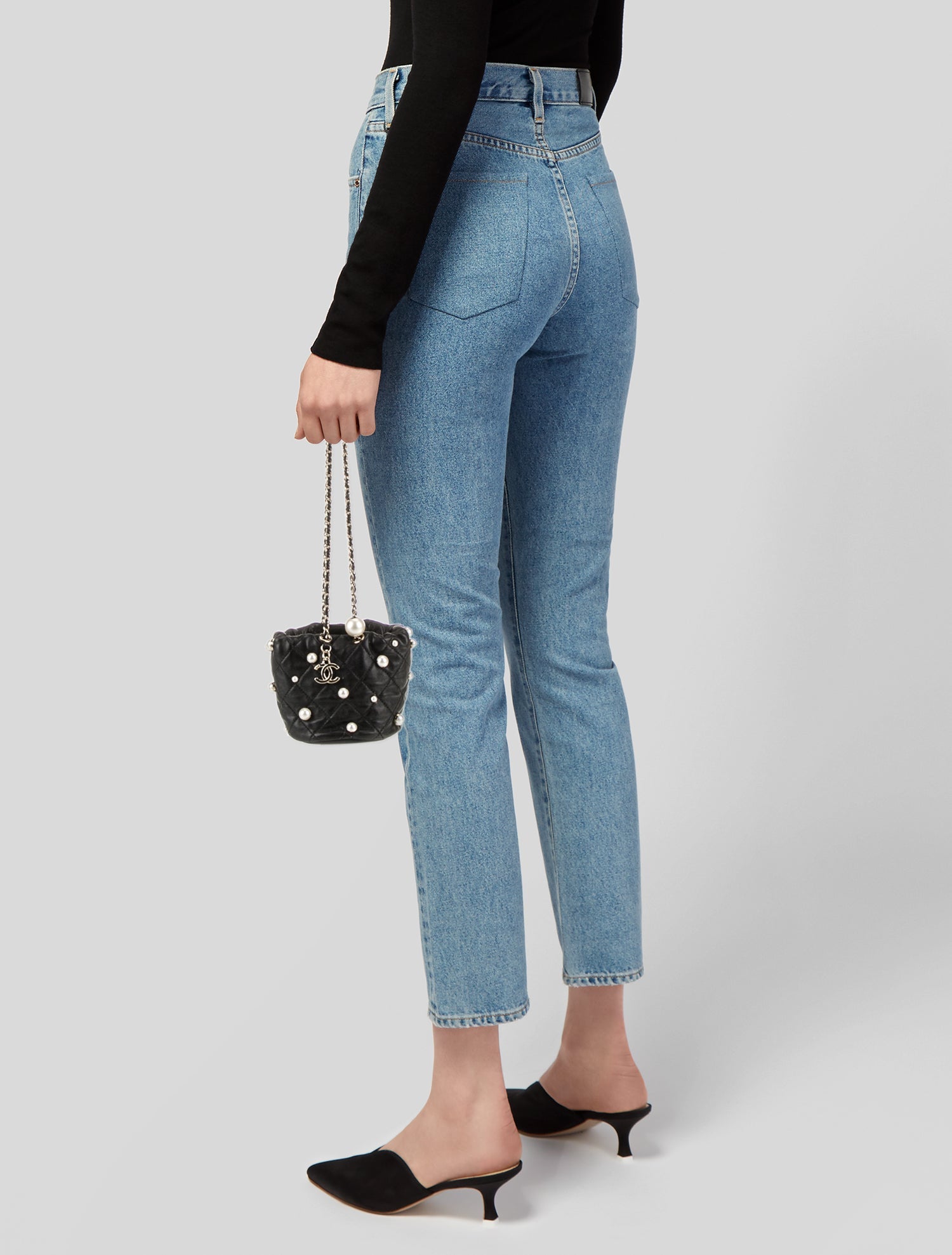 Chanel Mini About Pearls Bucket Bag