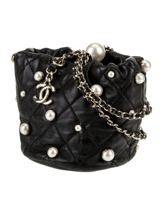 Chanel Mini About Pearls Bucket Bag