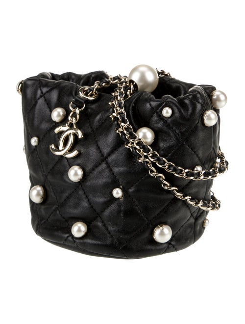 Chanel Mini About Pearls Bucket Bag