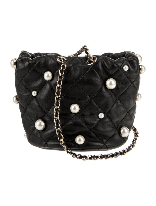 Chanel Mini About Pearls Bucket Bag