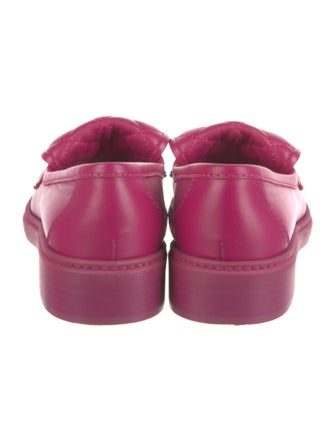 Chanel Interlocking CC Logo Leather Loafers