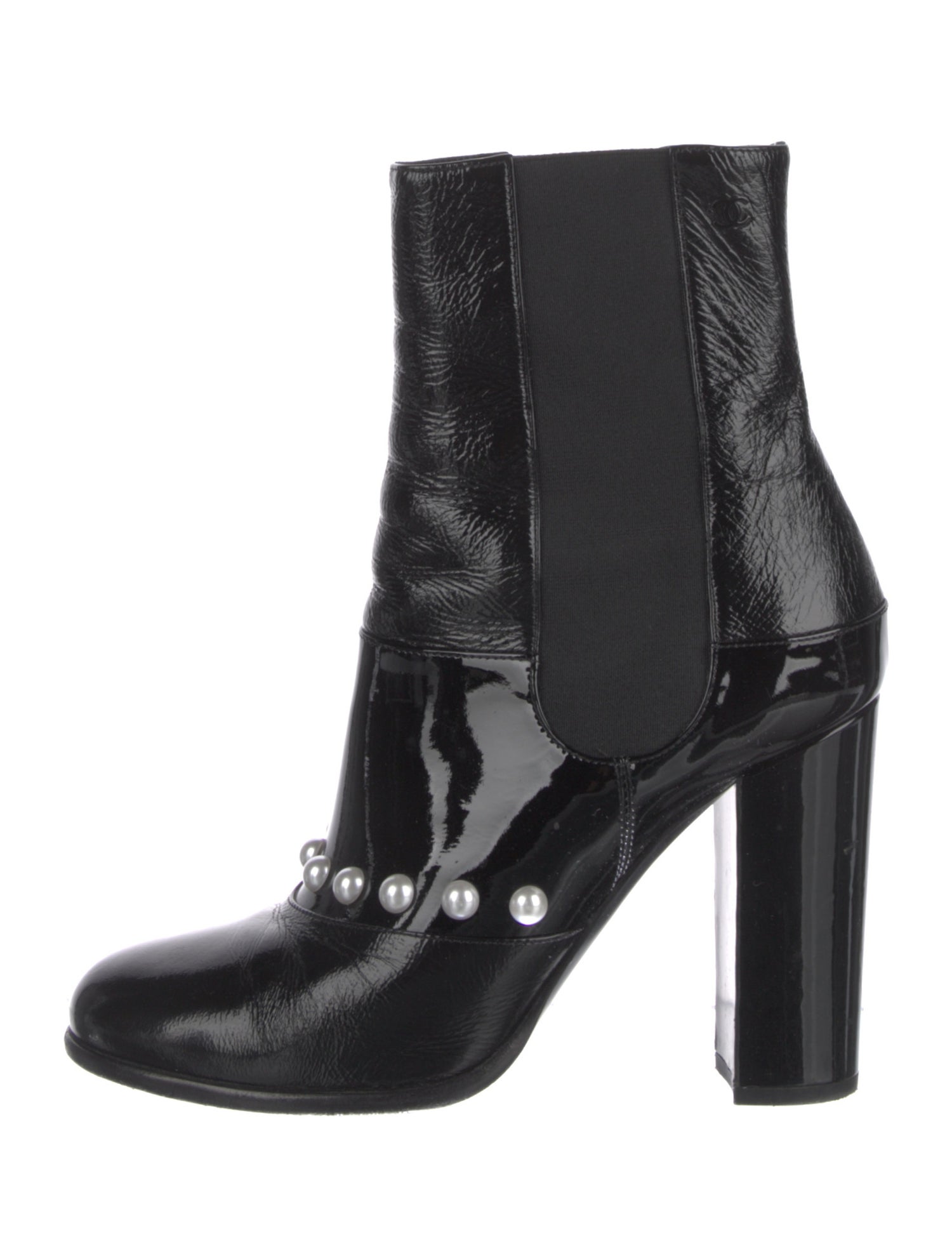 Chanel 2014 Interlocking CC Logo Boots