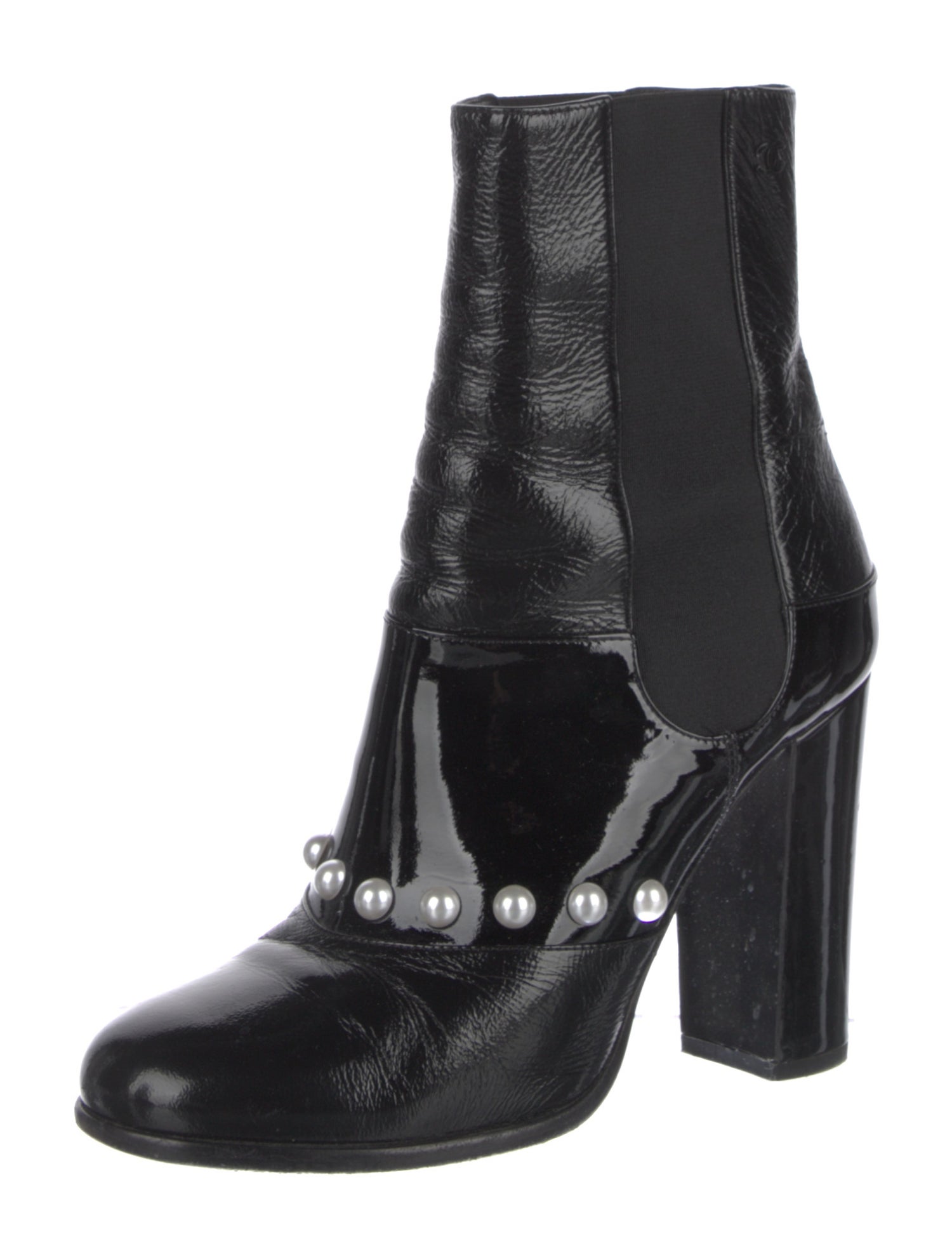 Chanel 2014 Interlocking CC Logo Boots