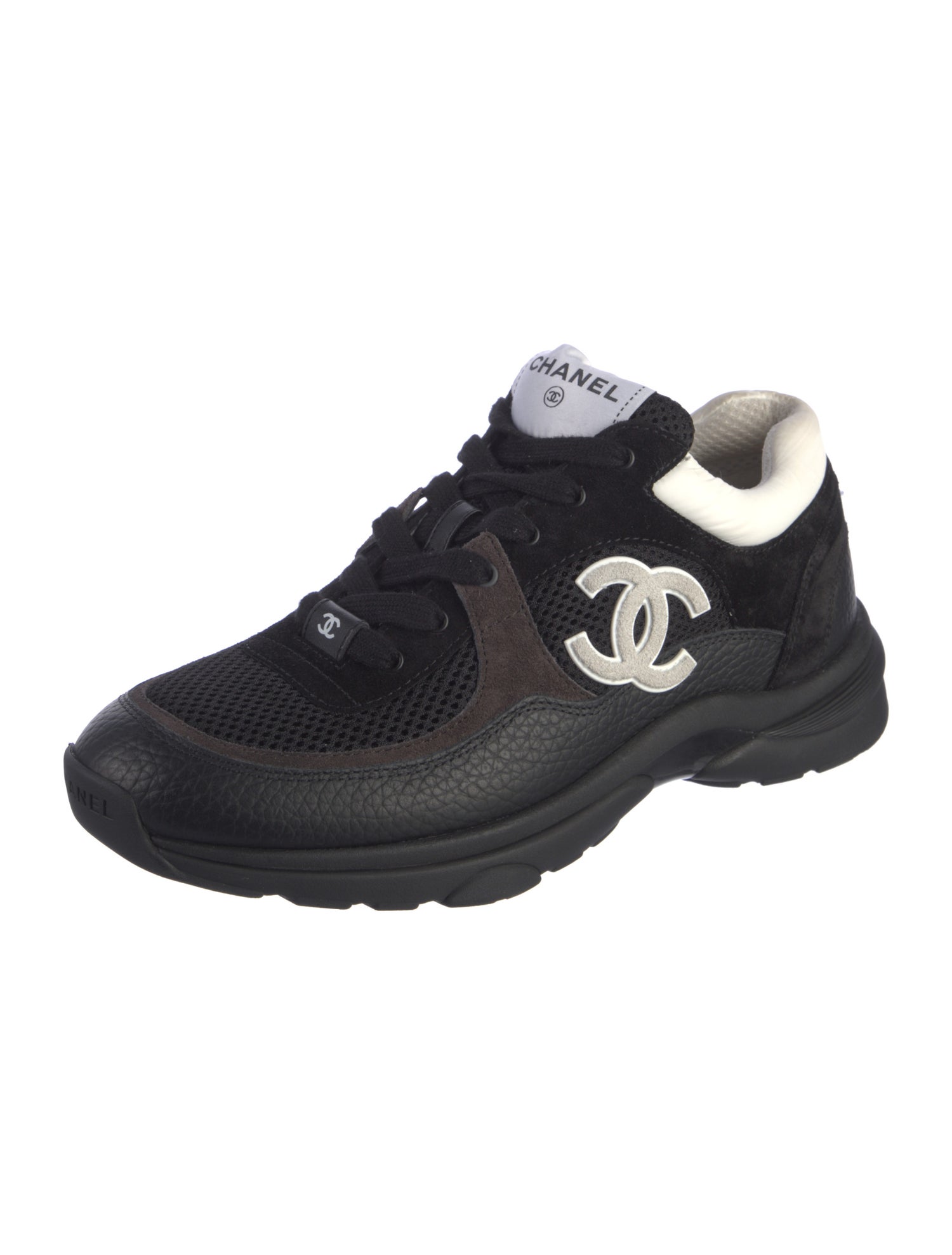 Chanel Interlocking CC Logo Mesh Sneakers