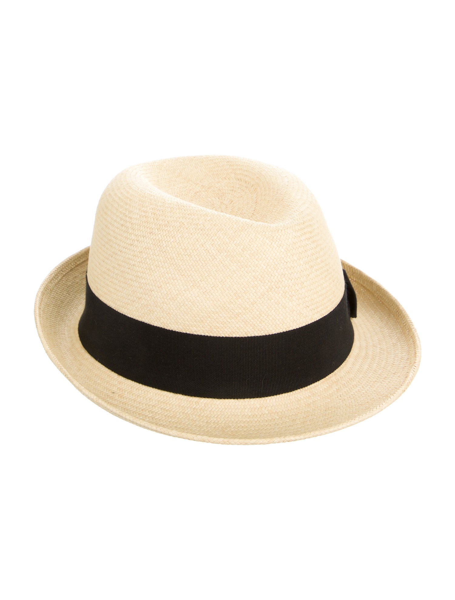 Chanel CC Straw Fedora Hat w/Tags