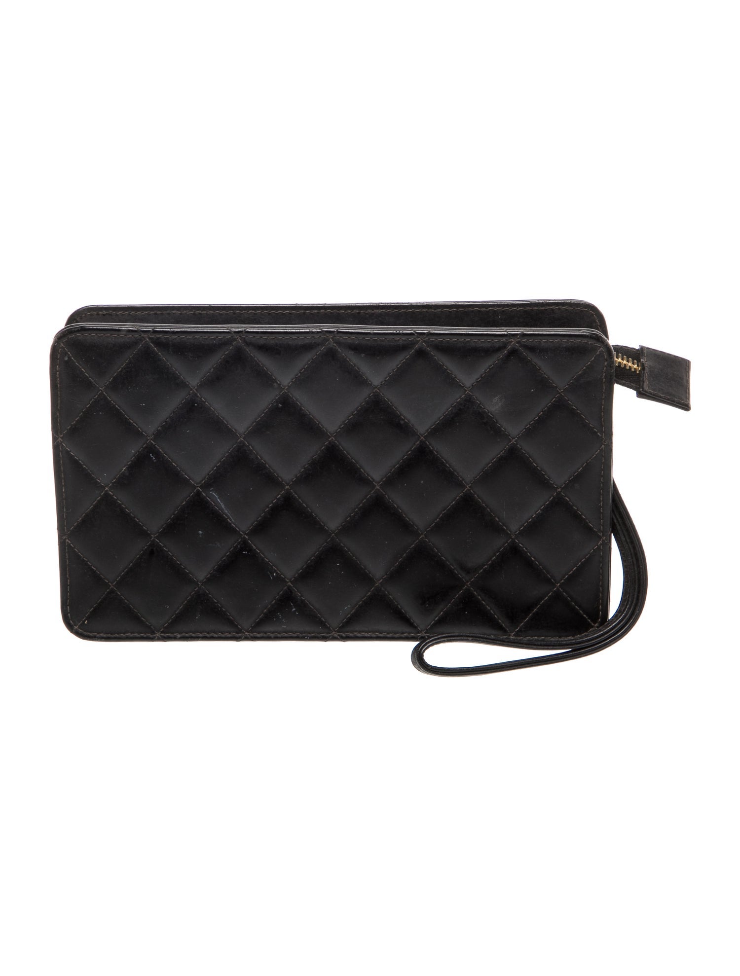 Chanel CC Quilted Wristlet