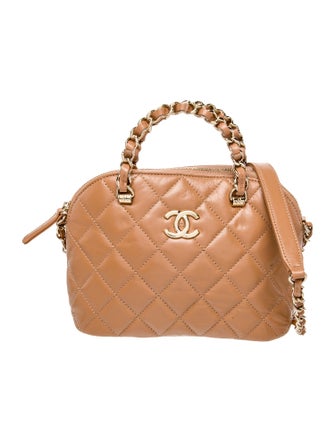 Chanel Mini Shiny Coco Clutch w/ Chain