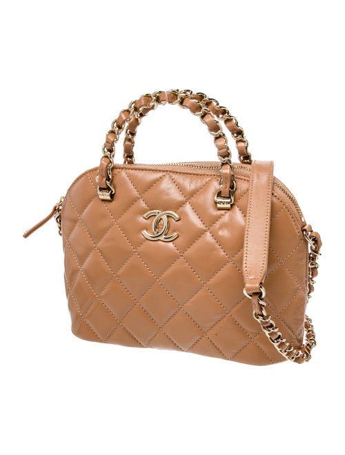 Chanel Mini Shiny Coco Clutch w/ Chain