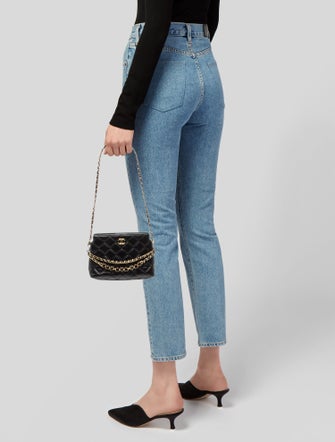 Chanel Heart Hobo Clutch w/ Chain