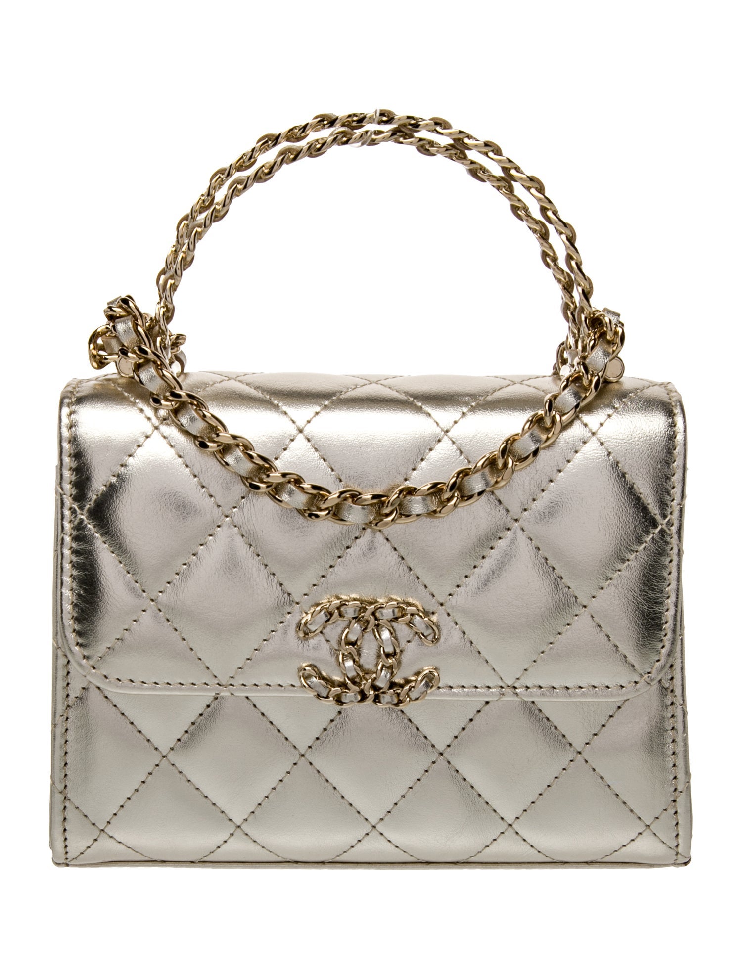 Chanel Chain Link Top Handle Bag