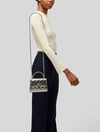 Chanel Chain Link Top Handle Bag