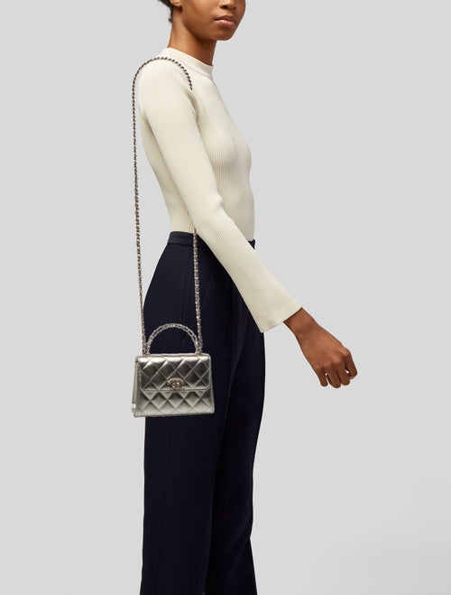 Chanel Chain Link Top Handle Bag