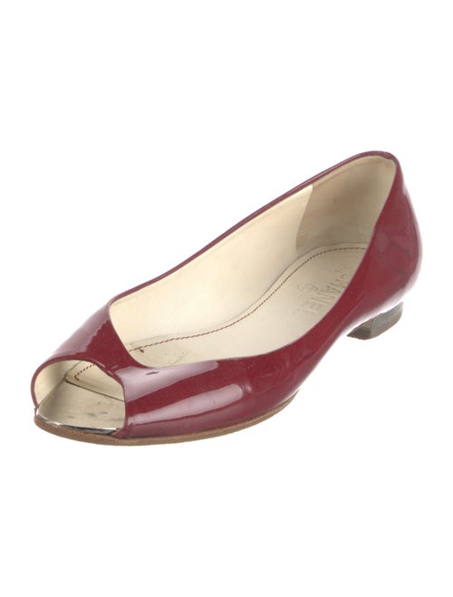 Chanel Interlocking CC Logo Patent Leather Mules