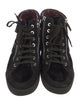 Chanel Interlocking CC Logo Velvet Sneakers
