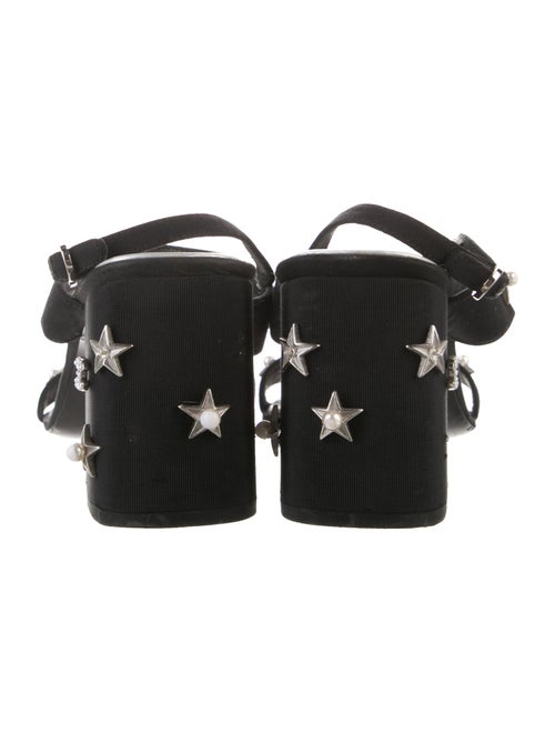 Chanel 2017 Interlocking CC Logo T-Strap Sandals