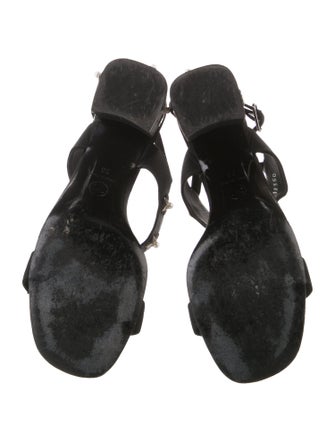 Chanel 2017 Interlocking CC Logo T-Strap Sandals