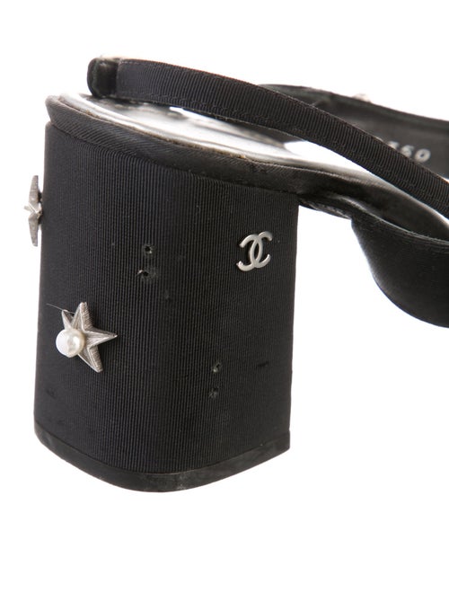 Chanel 2017 Interlocking CC Logo T-Strap Sandals