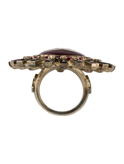 Chanel Resin & Strass CC Cocktail Ring