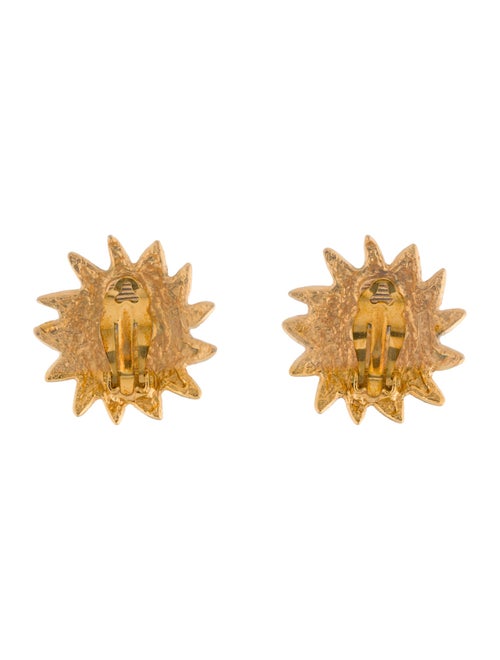Chanel Lion Head Clip-On Earrings