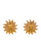 Chanel Lion Head Clip-On Earrings