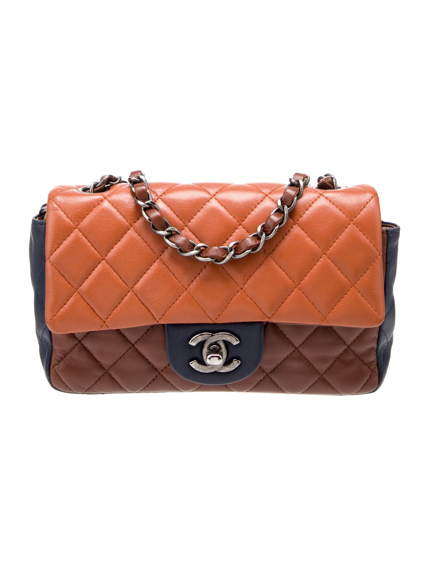 Chanel Tricolor Classic Rectangular Mini Flap Bag