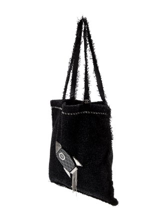 Chanel Rocket Shopping In Fabrics Tote