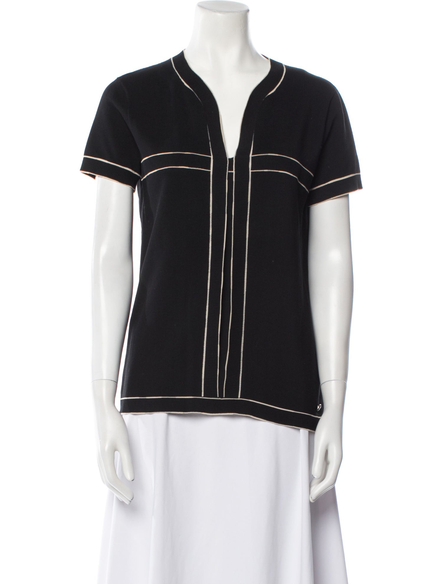 Chanel 2014 V-Neck T-Shirt