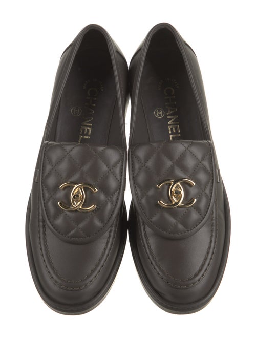 Chanel 2025 Interlocking CC Logo Loafers