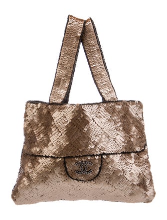 Chanel Sequin Mini Trompe L'oeil Tote