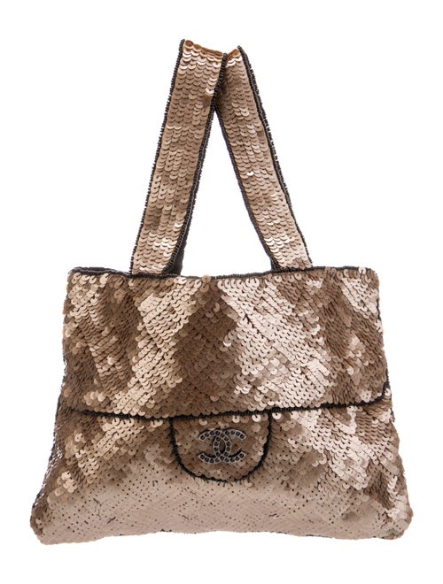 Chanel Sequin Mini Trompe L'oeil Tote