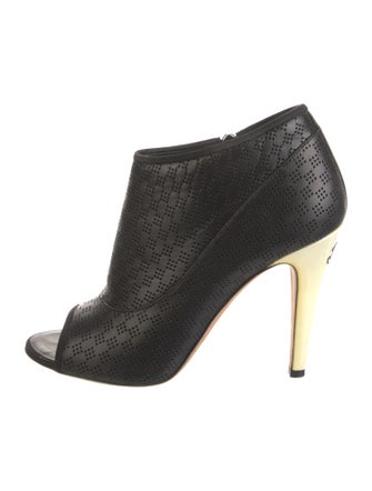 Chanel 2014 Interlocking CC Logo Boots