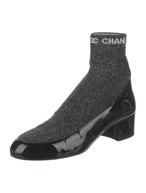 Chanel 2017 Interlocking CC Logo Sock Boots