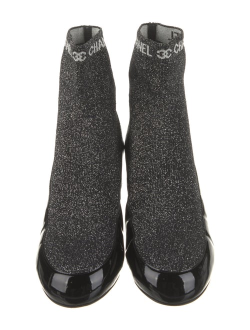 Chanel 2017 Interlocking CC Logo Sock Boots
