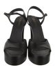 Chanel Interlocking CC Logo Leather Sandals