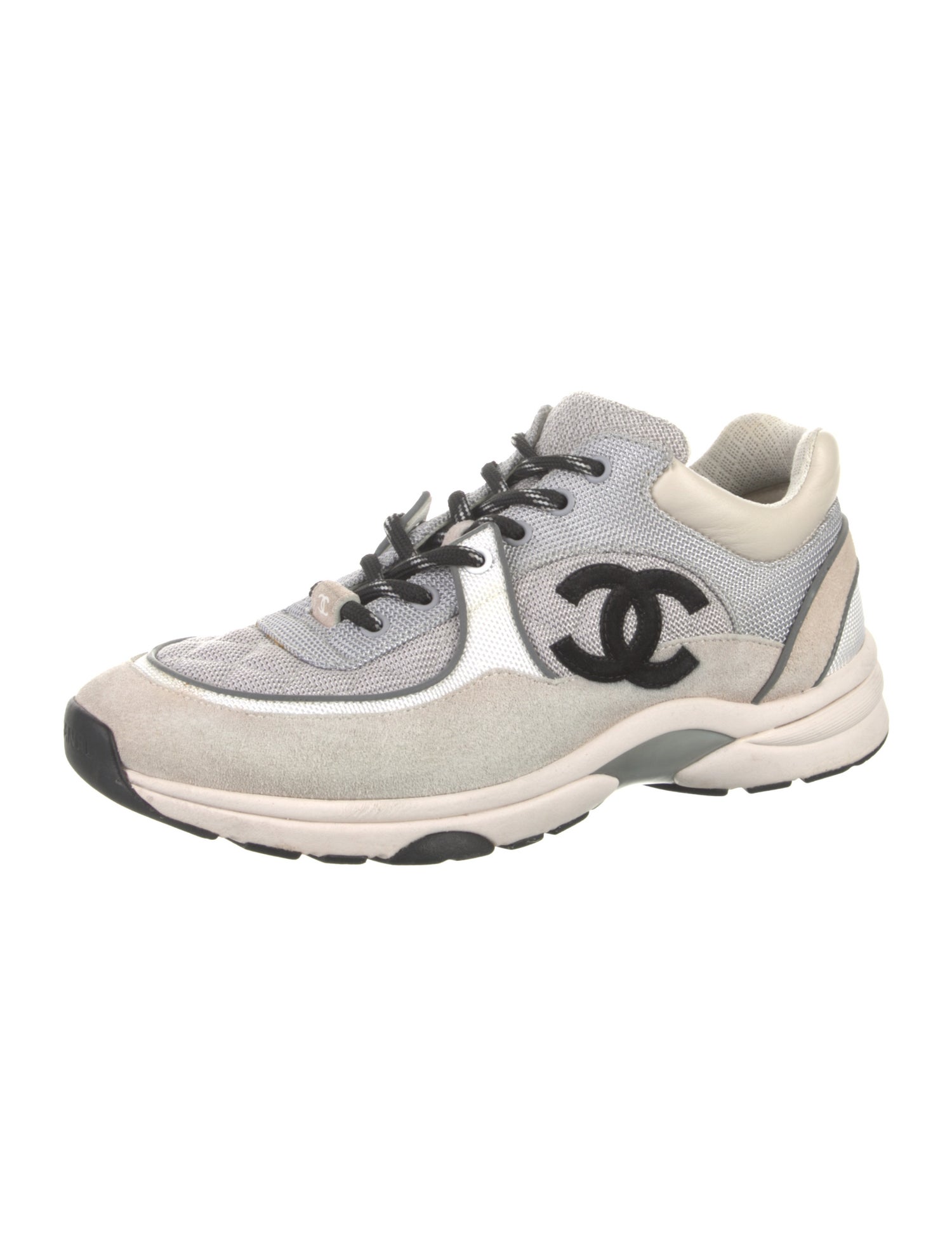 Chanel Interlocking CC Logo Mesh Sneakers