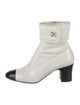 Chanel Interlocking CC Logo Patent Leather Boots