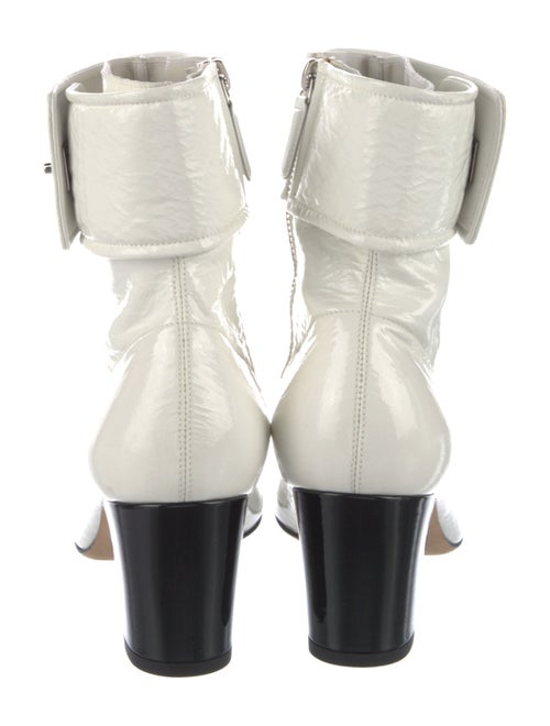 Chanel Interlocking CC Logo Patent Leather Boots