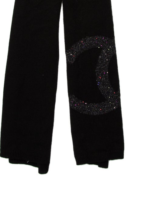 Chanel Cashmere Interlocking CC Logo Scarf