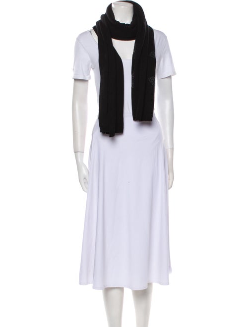 Chanel Cashmere Interlocking CC Logo Scarf