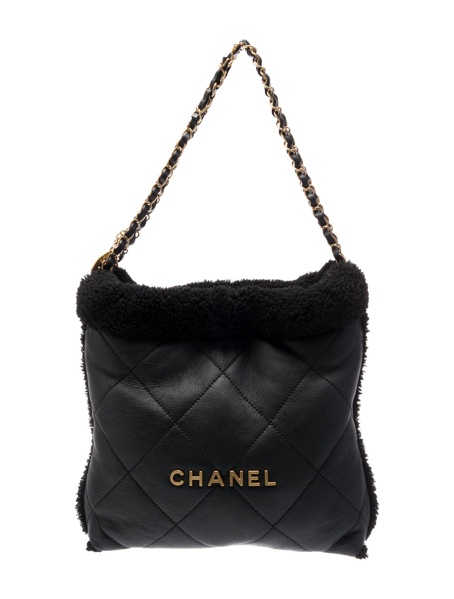 Chanel 2023 Shearling Quilted 22